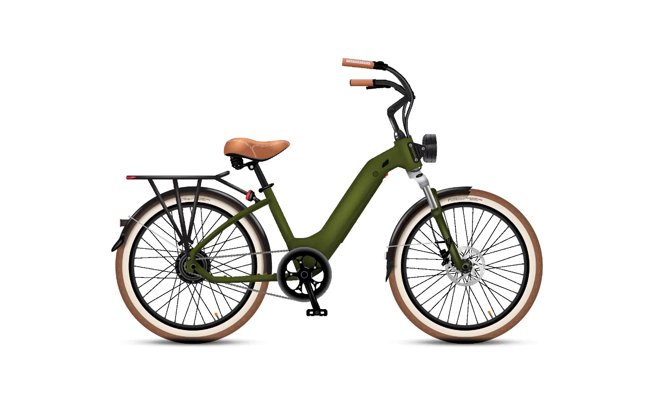 Electric Bike Company Top Seller – Army Green Model R