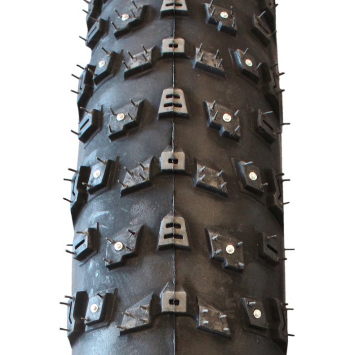Rambo Electric Bikes Arisun Sharktooth 26X4″ Folding Studded Tire - Cece's E-Bike Garage