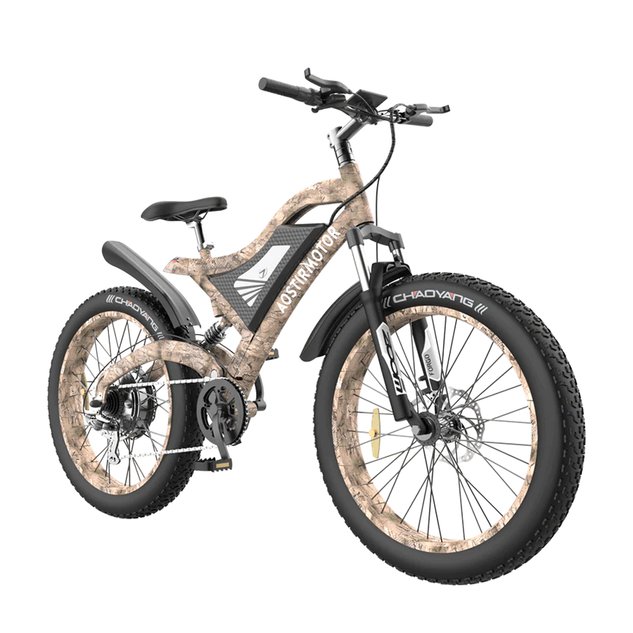 Aostirmotor Snakeskin Grain Electric Mountain Bike S18 1500W